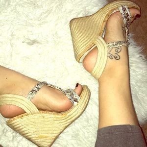 Snake Skin Wedges